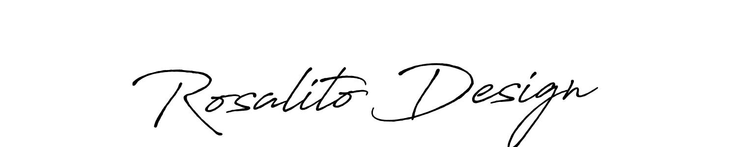 It looks lik you need a new signature style for name Rosalito Design. Design unique handwritten (Antro_Vectra_Bolder) signature with our free signature maker in just a few clicks. Rosalito Design signature style 7 images and pictures png