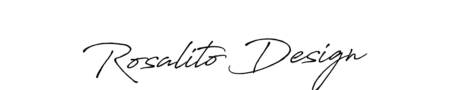 It looks lik you need a new signature style for name Rosalito Design. Design unique handwritten (Antro_Vectra_Bolder) signature with our free signature maker in just a few clicks. Rosalito Design signature style 7 images and pictures png