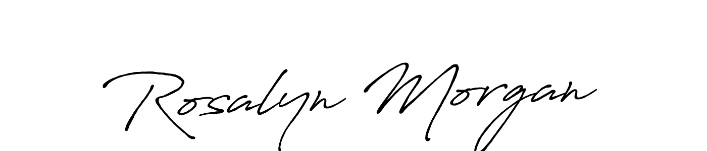 Design your own signature with our free online signature maker. With this signature software, you can create a handwritten (Antro_Vectra_Bolder) signature for name Rosalyn Morgan. Rosalyn Morgan signature style 7 images and pictures png