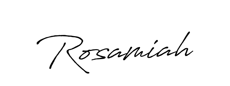 Also we have Rosamiah name is the best signature style. Create professional handwritten signature collection using Antro_Vectra_Bolder autograph style. Rosamiah signature style 7 images and pictures png