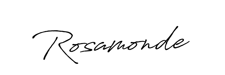 Create a beautiful signature design for name Rosamonde. With this signature (Antro_Vectra_Bolder) fonts, you can make a handwritten signature for free. Rosamonde signature style 7 images and pictures png