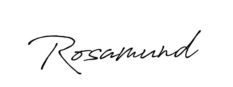 Make a beautiful signature design for name Rosamund. With this signature (Antro_Vectra_Bolder) style, you can create a handwritten signature for free. Rosamund signature style 7 images and pictures png