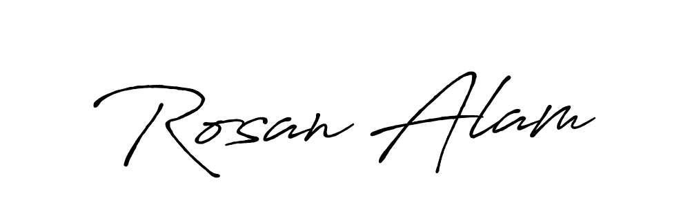 Antro_Vectra_Bolder is a professional signature style that is perfect for those who want to add a touch of class to their signature. It is also a great choice for those who want to make their signature more unique. Get Rosan Alam name to fancy signature for free. Rosan Alam signature style 7 images and pictures png