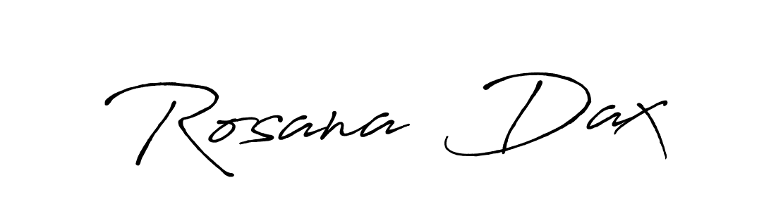 Check out images of Autograph of Rosana  Dax name. Actor Rosana  Dax Signature Style. Antro_Vectra_Bolder is a professional sign style online. Rosana  Dax signature style 7 images and pictures png