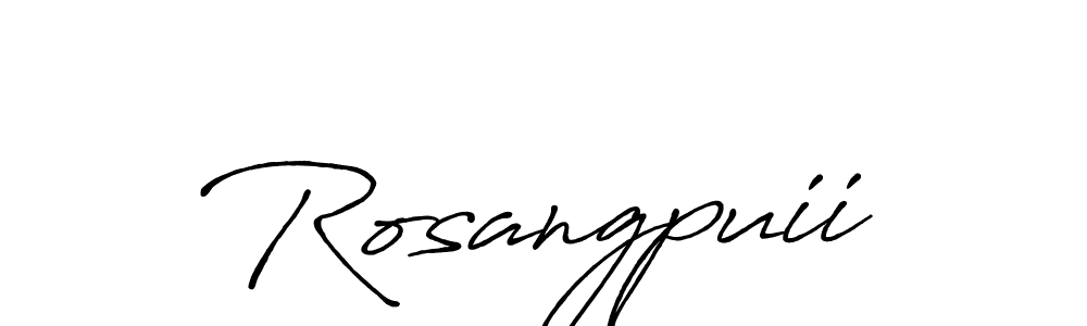 The best way (Antro_Vectra_Bolder) to make a short signature is to pick only two or three words in your name. The name Rosangpuii include a total of six letters. For converting this name. Rosangpuii signature style 7 images and pictures png