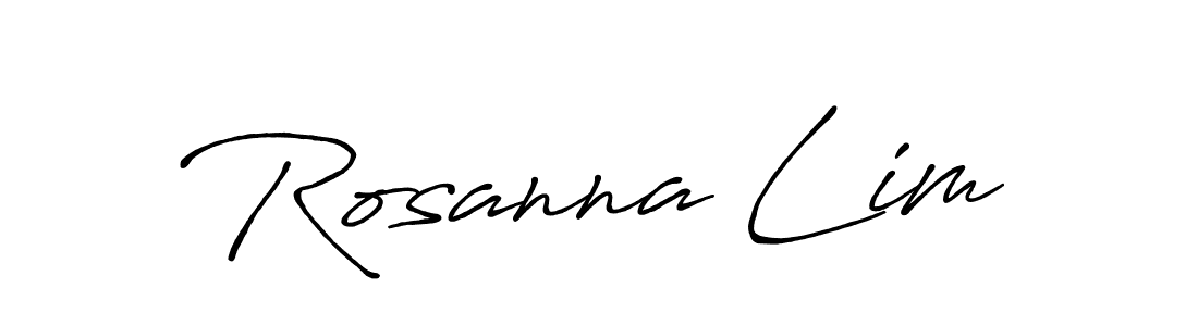 How to make Rosanna Lim signature? Antro_Vectra_Bolder is a professional autograph style. Create handwritten signature for Rosanna Lim name. Rosanna Lim signature style 7 images and pictures png