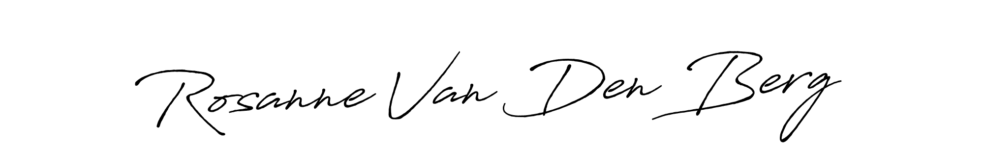 Create a beautiful signature design for name Rosanne Van Den Berg. With this signature (Antro_Vectra_Bolder) fonts, you can make a handwritten signature for free. Rosanne Van Den Berg signature style 7 images and pictures png