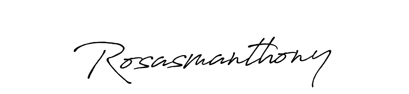 if you are searching for the best signature style for your name Rosasmanthony. so please give up your signature search. here we have designed multiple signature styles  using Antro_Vectra_Bolder. Rosasmanthony signature style 7 images and pictures png