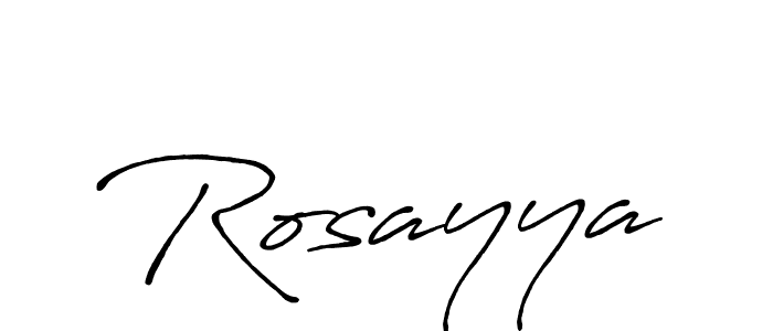 Make a beautiful signature design for name Rosayya. With this signature (Antro_Vectra_Bolder) style, you can create a handwritten signature for free. Rosayya signature style 7 images and pictures png