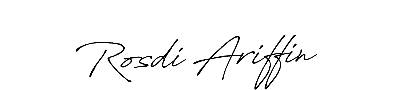 Make a beautiful signature design for name Rosdi Ariffin. Use this online signature maker to create a handwritten signature for free. Rosdi Ariffin signature style 7 images and pictures png