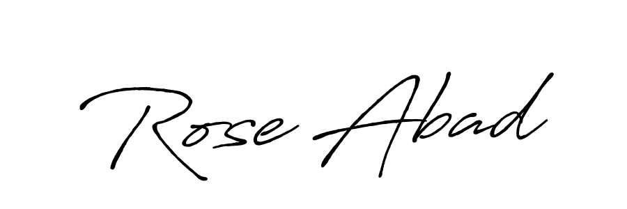 It looks lik you need a new signature style for name Rose Abad. Design unique handwritten (Antro_Vectra_Bolder) signature with our free signature maker in just a few clicks. Rose Abad signature style 7 images and pictures png