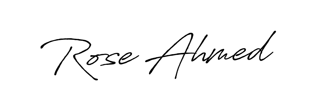 Also You can easily find your signature by using the search form. We will create Rose Ahmed name handwritten signature images for you free of cost using Antro_Vectra_Bolder sign style. Rose Ahmed signature style 7 images and pictures png