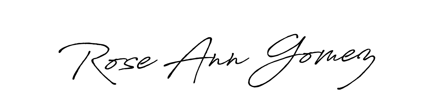 Design your own signature with our free online signature maker. With this signature software, you can create a handwritten (Antro_Vectra_Bolder) signature for name Rose Ann Gomez. Rose Ann Gomez signature style 7 images and pictures png