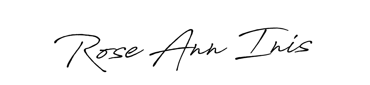 Also You can easily find your signature by using the search form. We will create Rose Ann Inis name handwritten signature images for you free of cost using Antro_Vectra_Bolder sign style. Rose Ann Inis signature style 7 images and pictures png