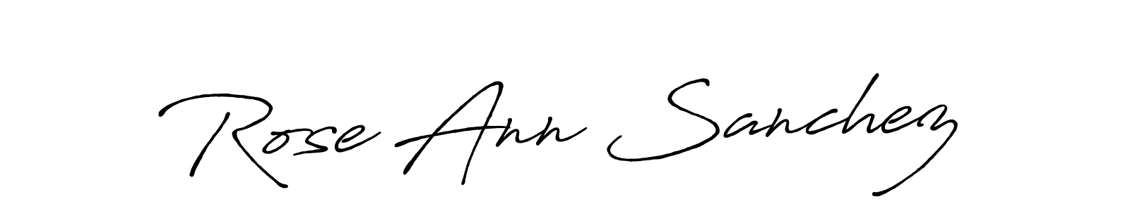 You can use this online signature creator to create a handwritten signature for the name Rose Ann Sanchez. This is the best online autograph maker. Rose Ann Sanchez signature style 7 images and pictures png