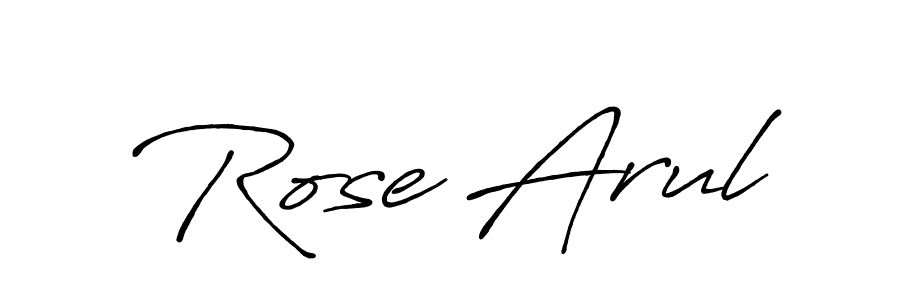 The best way (Antro_Vectra_Bolder) to make a short signature is to pick only two or three words in your name. The name Rose Arul include a total of six letters. For converting this name. Rose Arul signature style 7 images and pictures png
