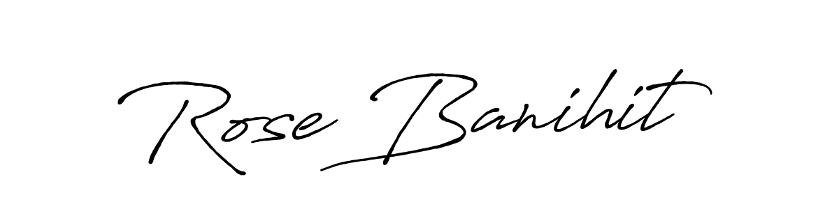 Make a beautiful signature design for name Rose Banihit. Use this online signature maker to create a handwritten signature for free. Rose Banihit signature style 7 images and pictures png