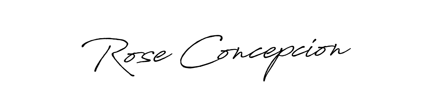 Also we have Rose Concepcion name is the best signature style. Create professional handwritten signature collection using Antro_Vectra_Bolder autograph style. Rose Concepcion signature style 7 images and pictures png
