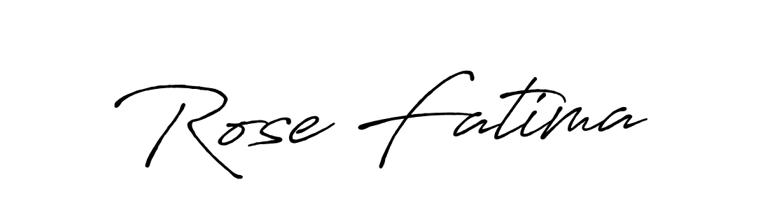 Create a beautiful signature design for name Rose Fatima. With this signature (Antro_Vectra_Bolder) fonts, you can make a handwritten signature for free. Rose Fatima signature style 7 images and pictures png