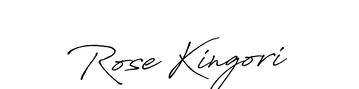 Use a signature maker to create a handwritten signature online. With this signature software, you can design (Antro_Vectra_Bolder) your own signature for name Rose Kingori. Rose Kingori signature style 7 images and pictures png