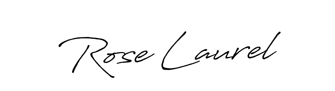 Rose Laurel stylish signature style. Best Handwritten Sign (Antro_Vectra_Bolder) for my name. Handwritten Signature Collection Ideas for my name Rose Laurel. Rose Laurel signature style 7 images and pictures png