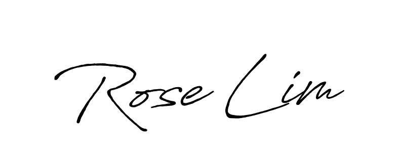 Use a signature maker to create a handwritten signature online. With this signature software, you can design (Antro_Vectra_Bolder) your own signature for name Rose Lim. Rose Lim signature style 7 images and pictures png