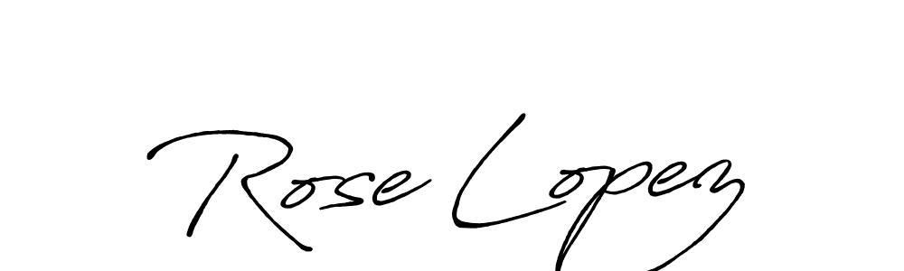 How to make Rose Lopez signature? Antro_Vectra_Bolder is a professional autograph style. Create handwritten signature for Rose Lopez name. Rose Lopez signature style 7 images and pictures png