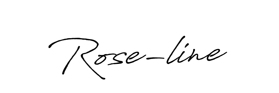 How to make Rose-line signature? Antro_Vectra_Bolder is a professional autograph style. Create handwritten signature for Rose-line name. Rose-line signature style 7 images and pictures png
