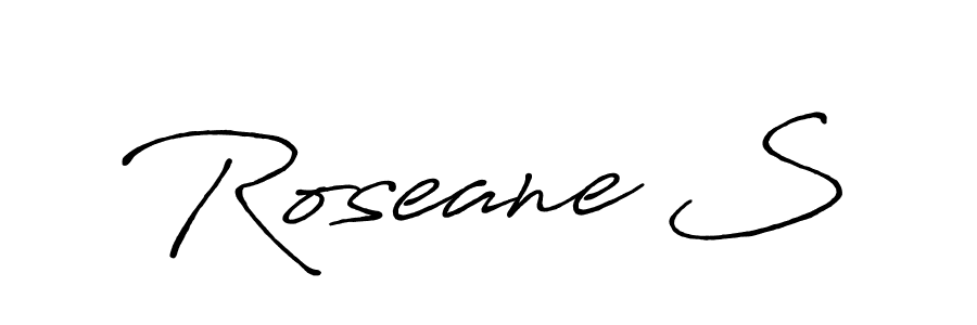 Design your own signature with our free online signature maker. With this signature software, you can create a handwritten (Antro_Vectra_Bolder) signature for name Roseane S. Roseane S signature style 7 images and pictures png