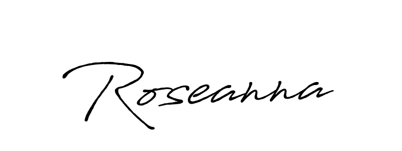 The best way (Antro_Vectra_Bolder) to make a short signature is to pick only two or three words in your name. The name Roseanna include a total of six letters. For converting this name. Roseanna signature style 7 images and pictures png