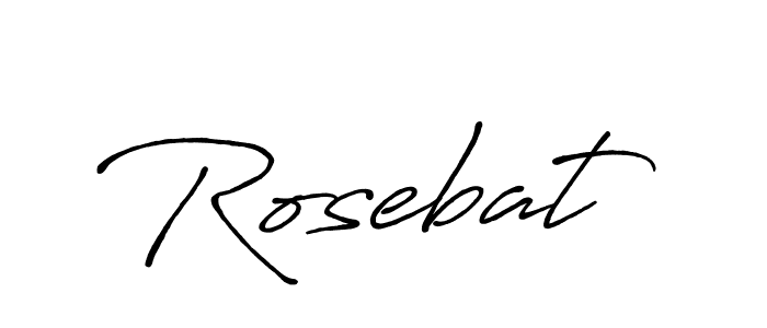 Make a short Rosebat signature style. Manage your documents anywhere anytime using Antro_Vectra_Bolder. Create and add eSignatures, submit forms, share and send files easily. Rosebat signature style 7 images and pictures png