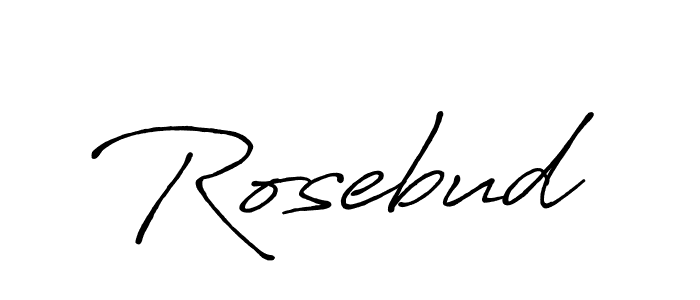 Create a beautiful signature design for name Rosebud. With this signature (Antro_Vectra_Bolder) fonts, you can make a handwritten signature for free. Rosebud signature style 7 images and pictures png