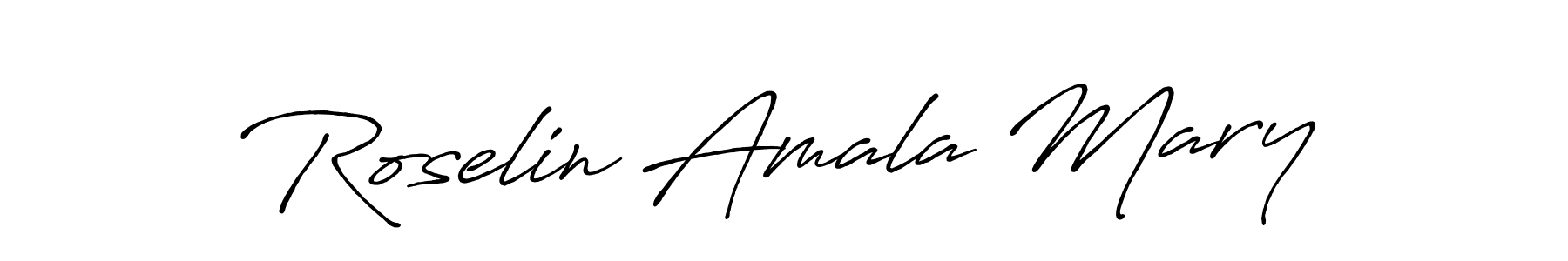 How to Draw Roselin Amala Mary signature style? Antro_Vectra_Bolder is a latest design signature styles for name Roselin Amala Mary. Roselin Amala Mary signature style 7 images and pictures png