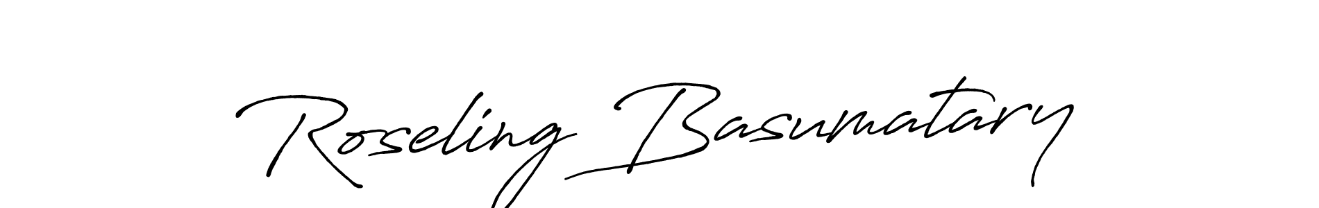 Use a signature maker to create a handwritten signature online. With this signature software, you can design (Antro_Vectra_Bolder) your own signature for name Roseling Basumatary. Roseling Basumatary signature style 7 images and pictures png