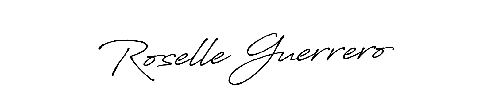 Antro_Vectra_Bolder is a professional signature style that is perfect for those who want to add a touch of class to their signature. It is also a great choice for those who want to make their signature more unique. Get Roselle Guerrero name to fancy signature for free. Roselle Guerrero signature style 7 images and pictures png