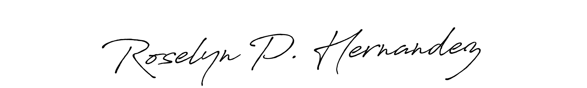 Once you've used our free online signature maker to create your best signature Antro_Vectra_Bolder style, it's time to enjoy all of the benefits that Roselyn P. Hernandez name signing documents. Roselyn P. Hernandez signature style 7 images and pictures png