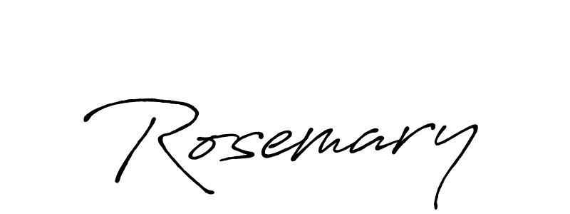 Use a signature maker to create a handwritten signature online. With this signature software, you can design (Antro_Vectra_Bolder) your own signature for name Rosemary. Rosemary signature style 7 images and pictures png