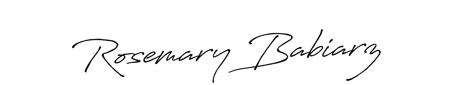 Rosemary Babiarz stylish signature style. Best Handwritten Sign (Antro_Vectra_Bolder) for my name. Handwritten Signature Collection Ideas for my name Rosemary Babiarz. Rosemary Babiarz signature style 7 images and pictures png