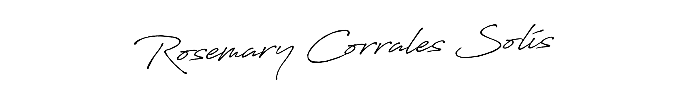 How to make Rosemary Corrales Solís signature? Antro_Vectra_Bolder is a professional autograph style. Create handwritten signature for Rosemary Corrales Solís name. Rosemary Corrales Solís signature style 7 images and pictures png