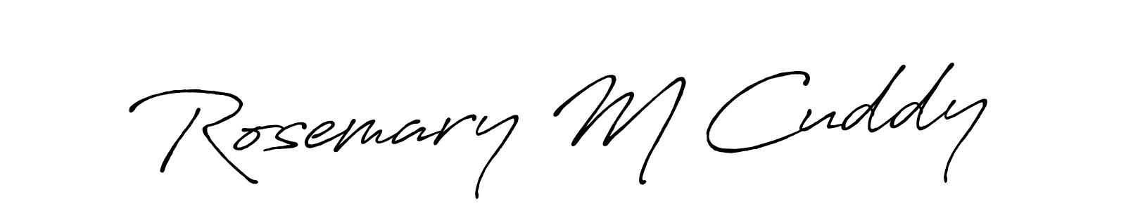 It looks lik you need a new signature style for name Rosemary M Cuddy. Design unique handwritten (Antro_Vectra_Bolder) signature with our free signature maker in just a few clicks. Rosemary M Cuddy signature style 7 images and pictures png