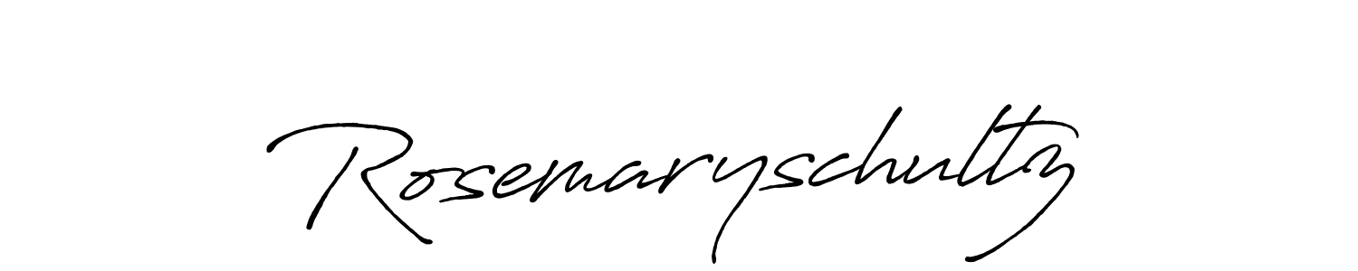 Make a beautiful signature design for name Rosemaryschultz. With this signature (Antro_Vectra_Bolder) style, you can create a handwritten signature for free. Rosemaryschultz signature style 7 images and pictures png