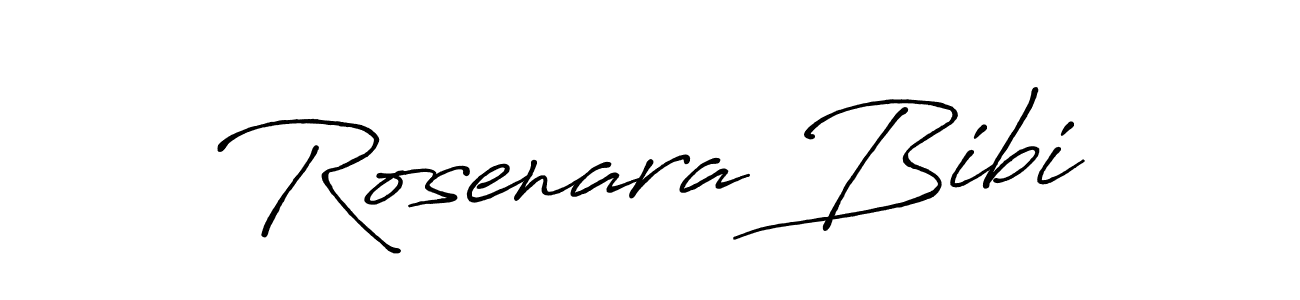 How to make Rosenara Bibi name signature. Use Antro_Vectra_Bolder style for creating short signs online. This is the latest handwritten sign. Rosenara Bibi signature style 7 images and pictures png