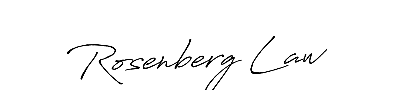 Make a short Rosenberg Law signature style. Manage your documents anywhere anytime using Antro_Vectra_Bolder. Create and add eSignatures, submit forms, share and send files easily. Rosenberg Law signature style 7 images and pictures png