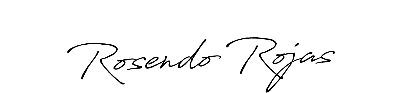 Design your own signature with our free online signature maker. With this signature software, you can create a handwritten (Antro_Vectra_Bolder) signature for name Rosendo Rojas. Rosendo Rojas signature style 7 images and pictures png