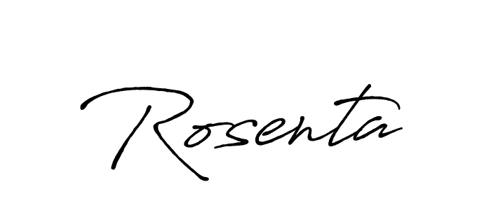 Make a beautiful signature design for name Rosenta. Use this online signature maker to create a handwritten signature for free. Rosenta signature style 7 images and pictures png