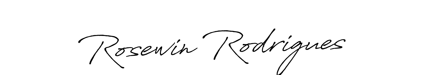 This is the best signature style for the Rosewin Rodrigues name. Also you like these signature font (Antro_Vectra_Bolder). Mix name signature. Rosewin Rodrigues signature style 7 images and pictures png