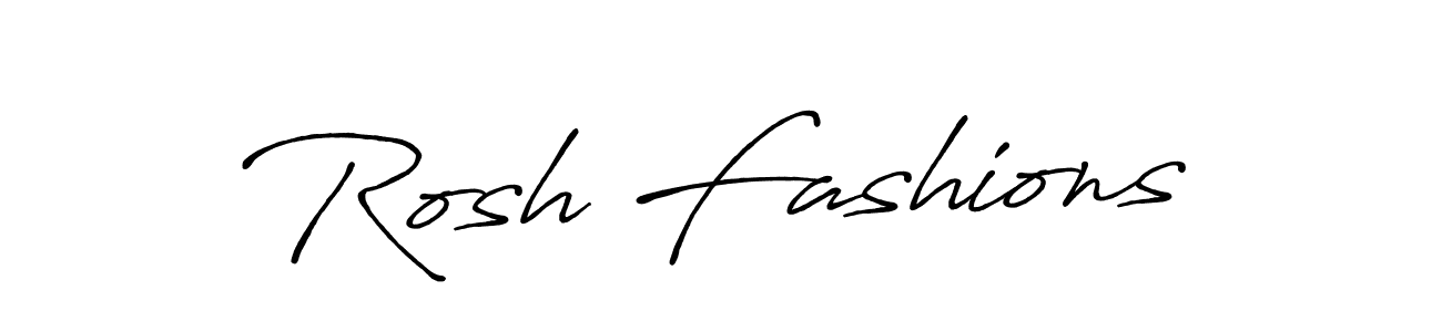 Rosh Fashions stylish signature style. Best Handwritten Sign (Antro_Vectra_Bolder) for my name. Handwritten Signature Collection Ideas for my name Rosh Fashions. Rosh Fashions signature style 7 images and pictures png