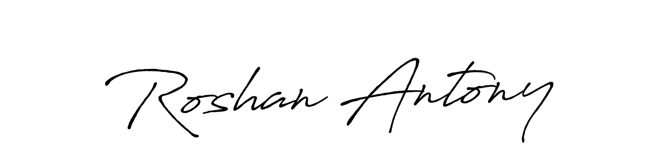 How to make Roshan Antony signature? Antro_Vectra_Bolder is a professional autograph style. Create handwritten signature for Roshan Antony name. Roshan Antony signature style 7 images and pictures png