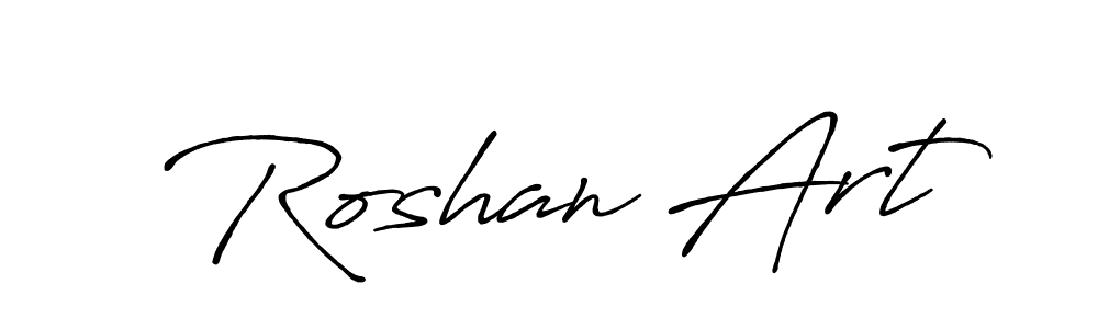 Also we have Roshan Art name is the best signature style. Create professional handwritten signature collection using Antro_Vectra_Bolder autograph style. Roshan Art signature style 7 images and pictures png