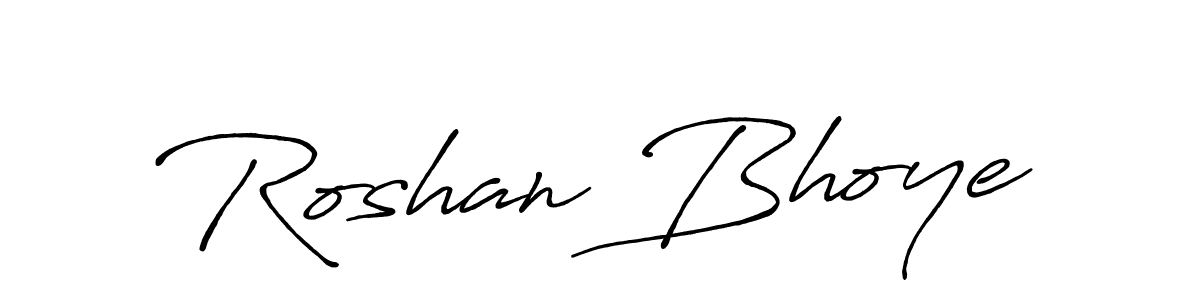 Create a beautiful signature design for name Roshan Bhoye. With this signature (Antro_Vectra_Bolder) fonts, you can make a handwritten signature for free. Roshan Bhoye signature style 7 images and pictures png